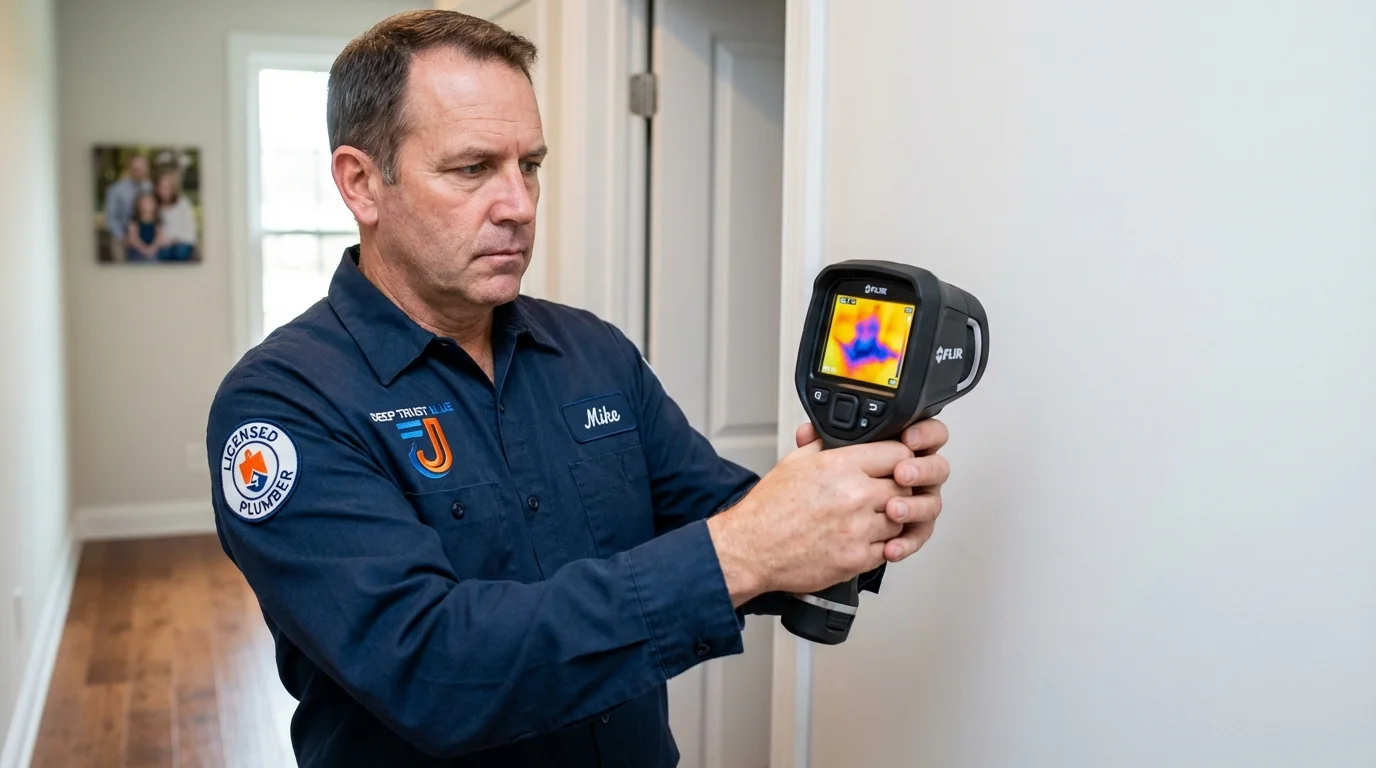 Thermal imaging leak detection by Johns Plumbing LLC in Atlantic Beach